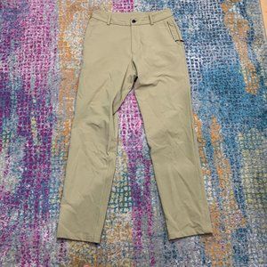 Lululemon Commission Stretch Chino Khaki Tan Pants Men's Size 30X29